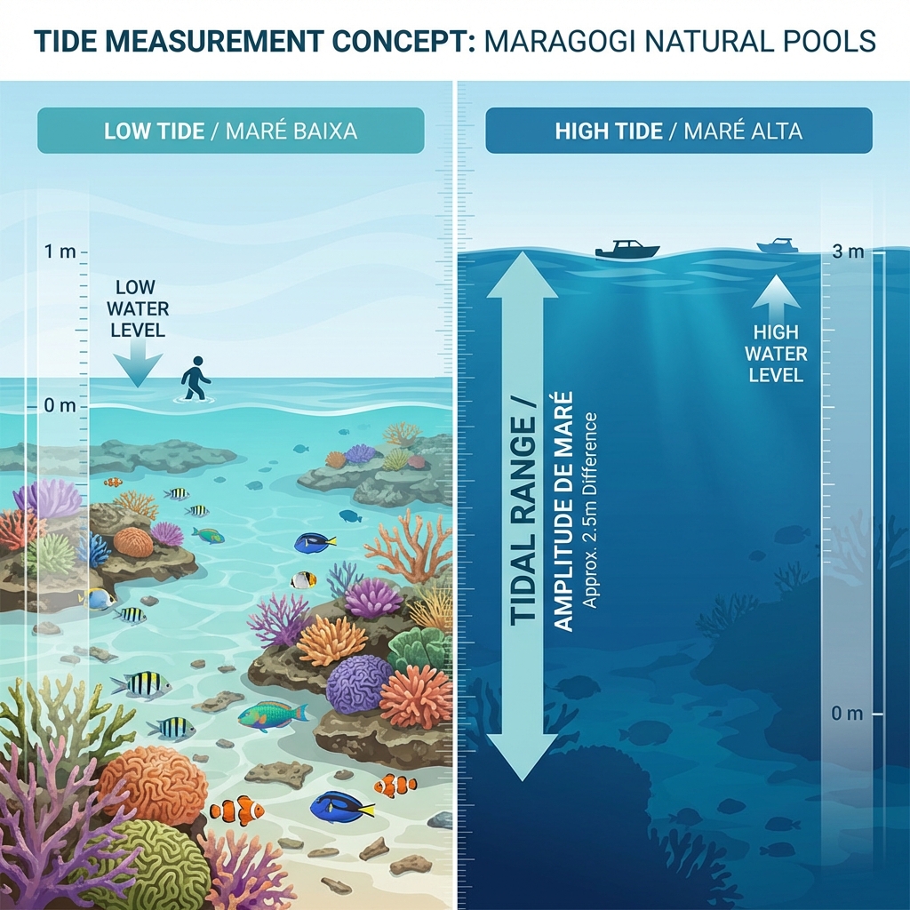 0.0m ou 0.6m? Como entender a Tábua de Marés e não perder a viagem